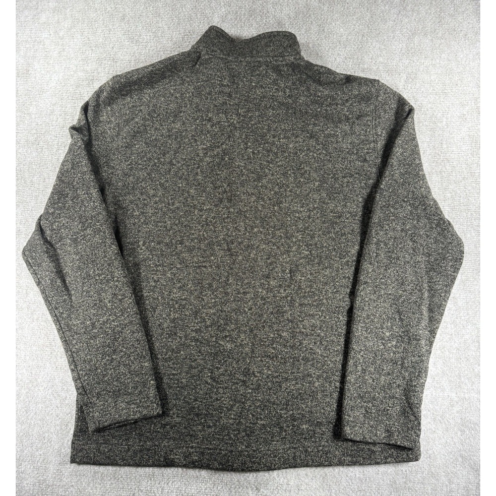 Van Heusen Flex 1/4 Zip Pullover Men's XL Brown Heather Classic Fit Long Sleeve - Picture 2 of 7